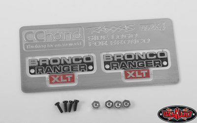 RC4WD Plaque métal Bronco Ranger XLT VVV-C0495