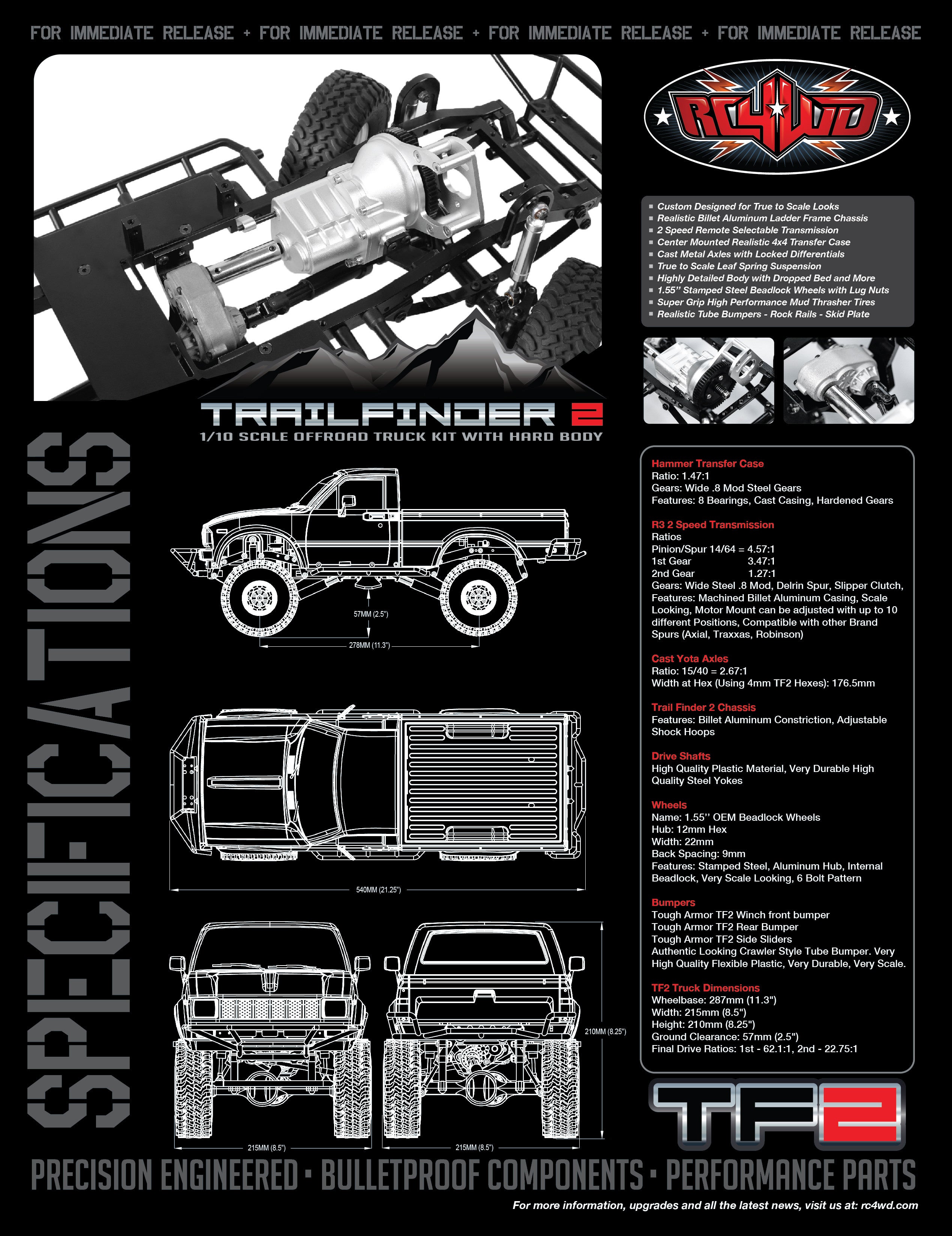 RC4WD Scale Trail Finder 2 Mojave 2 KIT Z-K0049