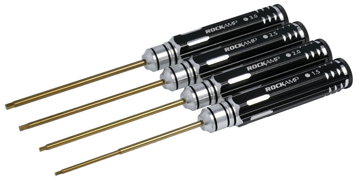 Rockamp Set de 4 Tournevis Métrique HSS Titan RA50304