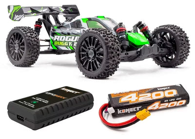 HobbyTech Rogue Buggy 2.0 Brushless 4x4 1/8 RTR + Lipo/Oplader