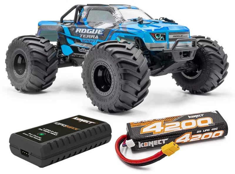 HobbyTech Monster Rogue Terra Sport Brushless 4x4 RTR + Lipo/Caricatore