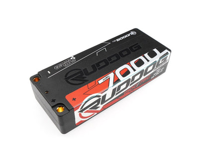 Ruddog Accu Lipo 2S 7000mah 7.6v HV 150C Stick Medio-Corto RP-0799