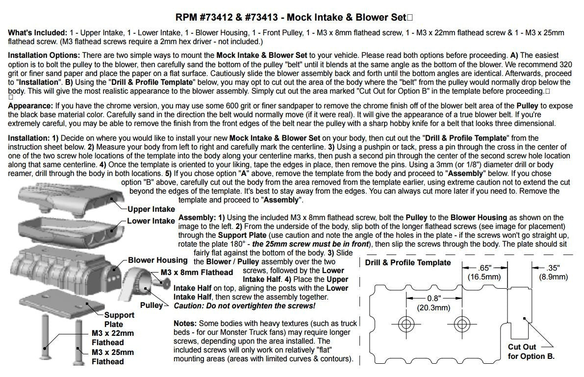 RPM Ensemble Moteur Chromé 73413