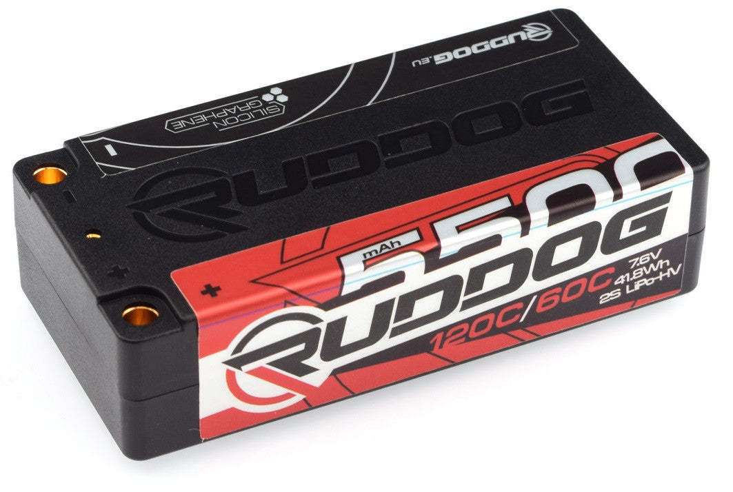 Ruddog Accu Lipo Shorty LCG 2S 5500mah 7.6v HV 120C RP-0725