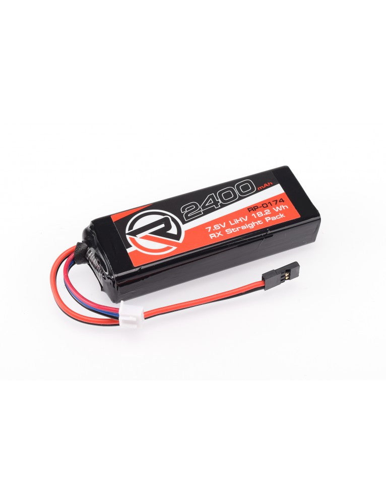 Ruddog Batterie de Réception Li-HV 2S 7.6v 2400mAh JR RP-0174