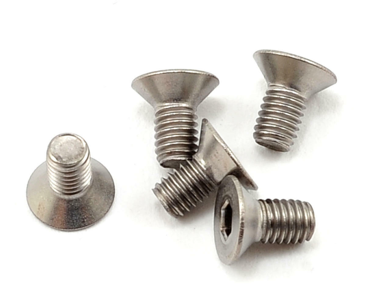 Yokomo Titanium 3x6mm schroeven met verzonken kop (x5) MS1.0 ZC-F36TA
