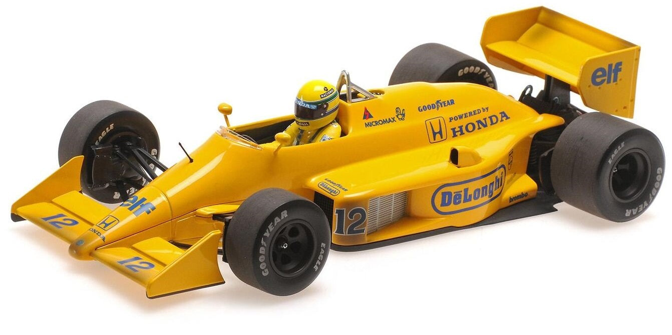 MiniChamps Lotus Honda 99T Dirty Ayrton Senna F1 Monaco 1987 540873892