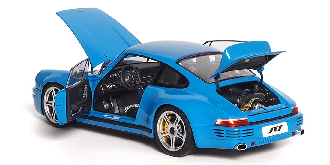 MiniChamps Almost Real Porsche 911 RUF SCR Maxico Bleu 1/18 ALM880202