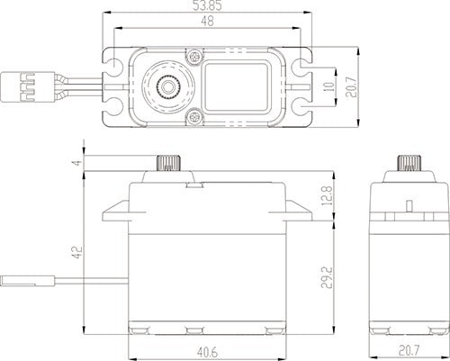 Savox Servo SW-1211SG Waterproof 10kg 0.10s Métal