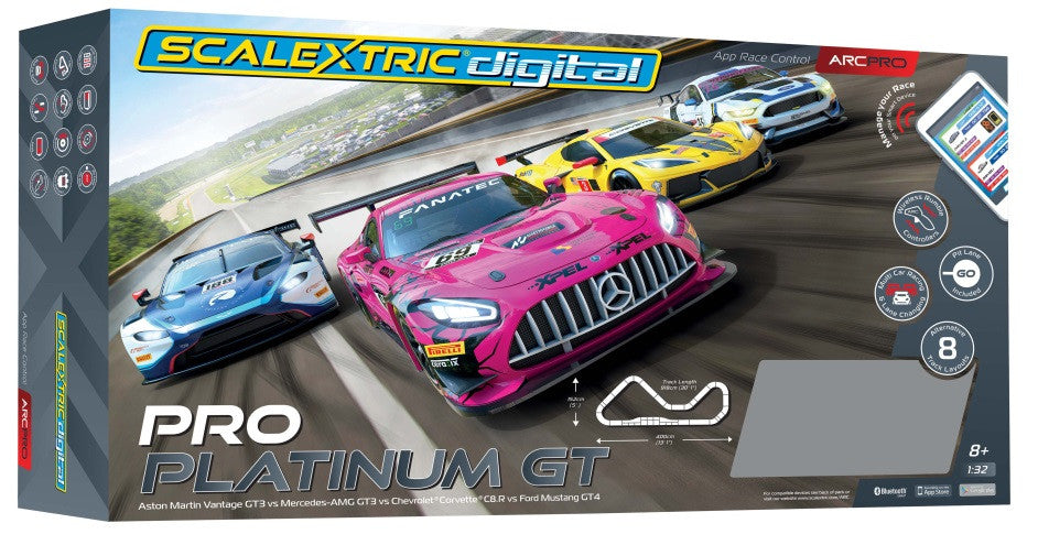 Scalextric Circuit ARC Digital Pro Platinium GT C1436P