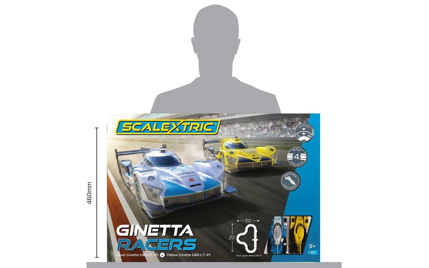 Scalextric Circuit Standard Ginetta Racer C1412P