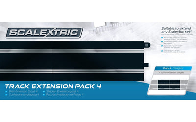 Scalextric Pack Extension 4 Ligne Droite (x4) C8526
