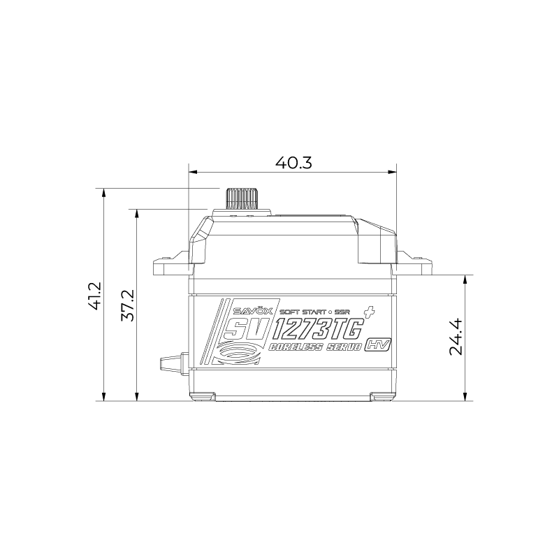 Savox Servo SV-1273TG+ 16kg 0.065s Titanium
