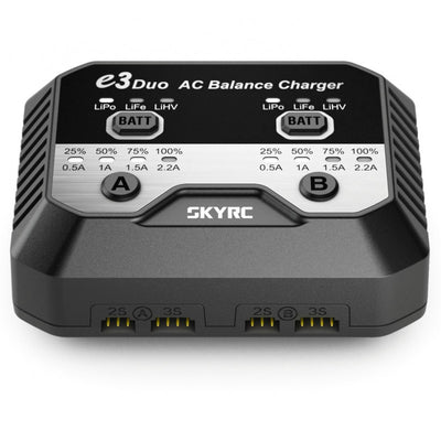 SkyRC Chargeur Lipo E3 Duo 2x20W AC SK-100164
