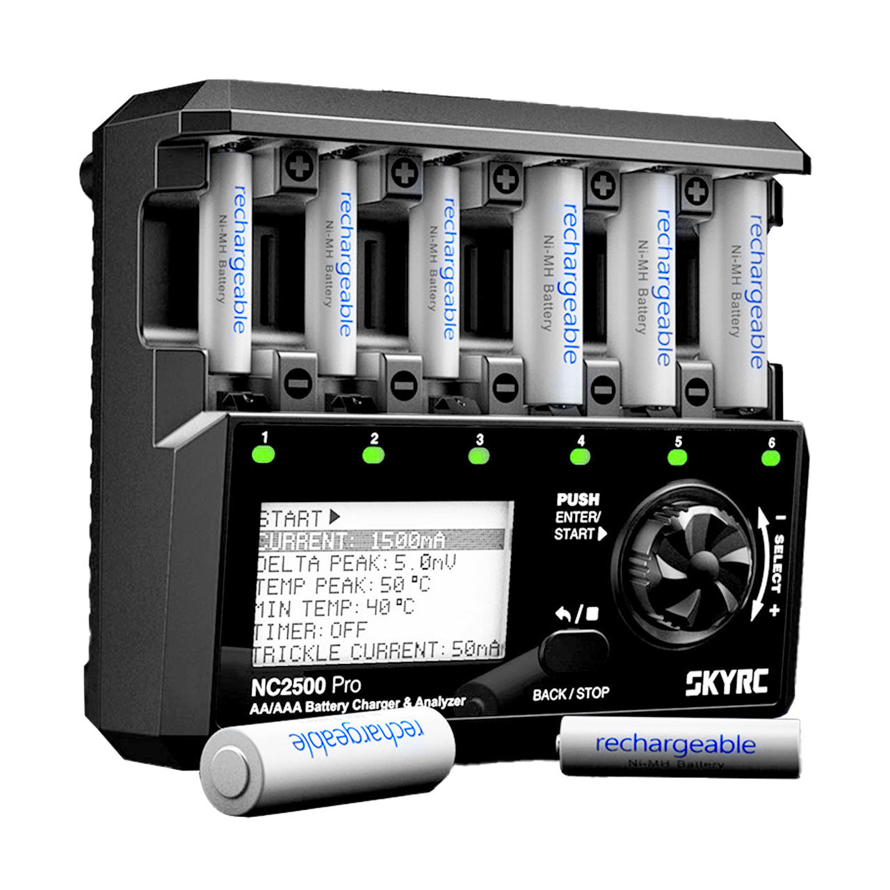 SkyRC Chargeur NC2500 Pro 6xAA/AAA NC2200 DC 3A SK100185-01