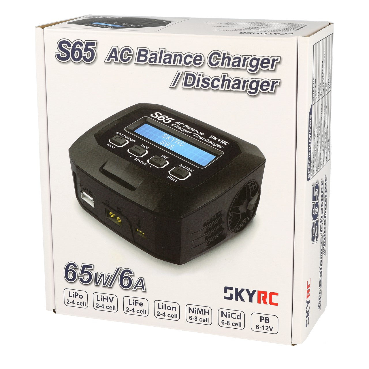 SkyRc Chargeur S65 (2-4S) 65W AC SK-100152