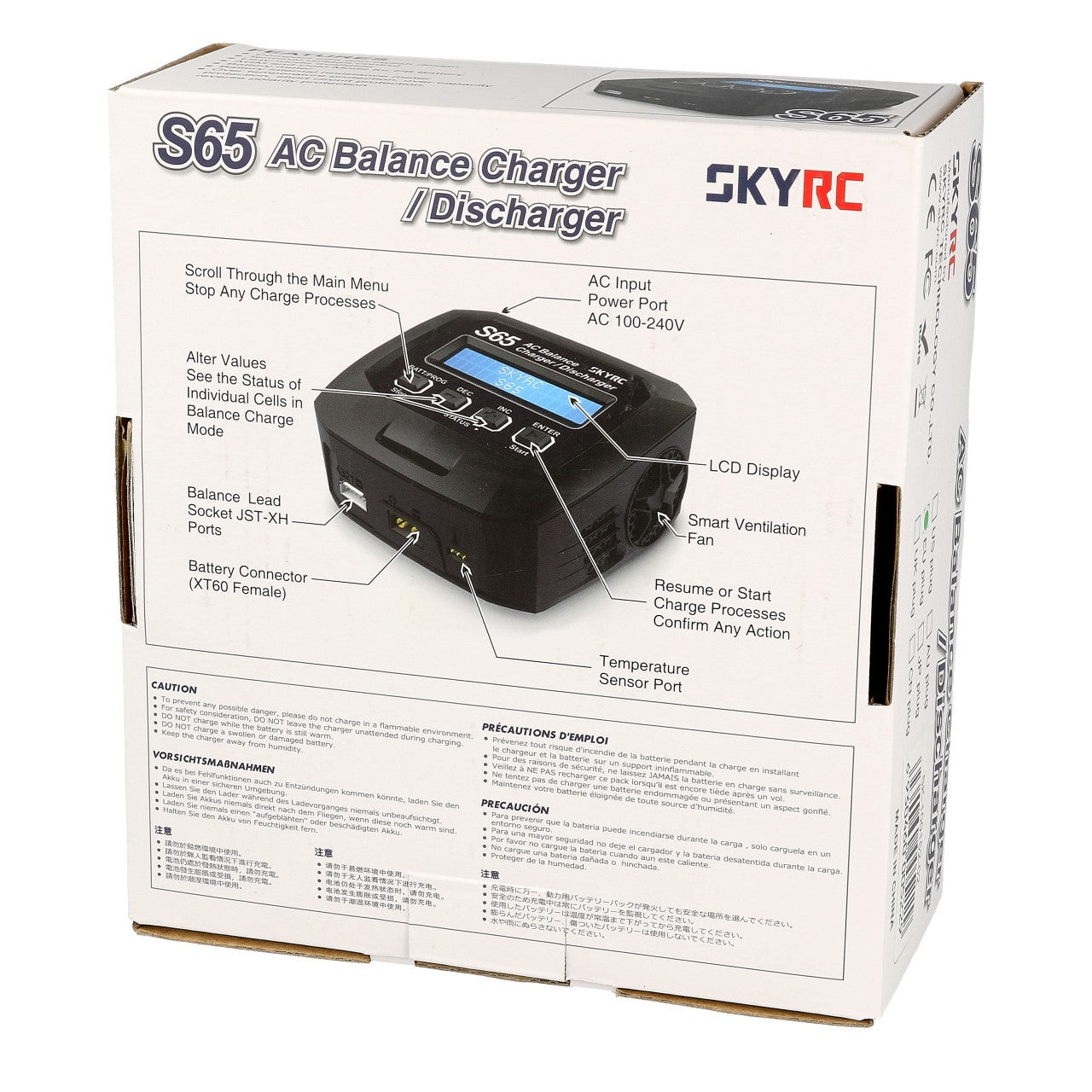 SkyRc Chargeur S65 (2-4S) 65W AC SK-100152