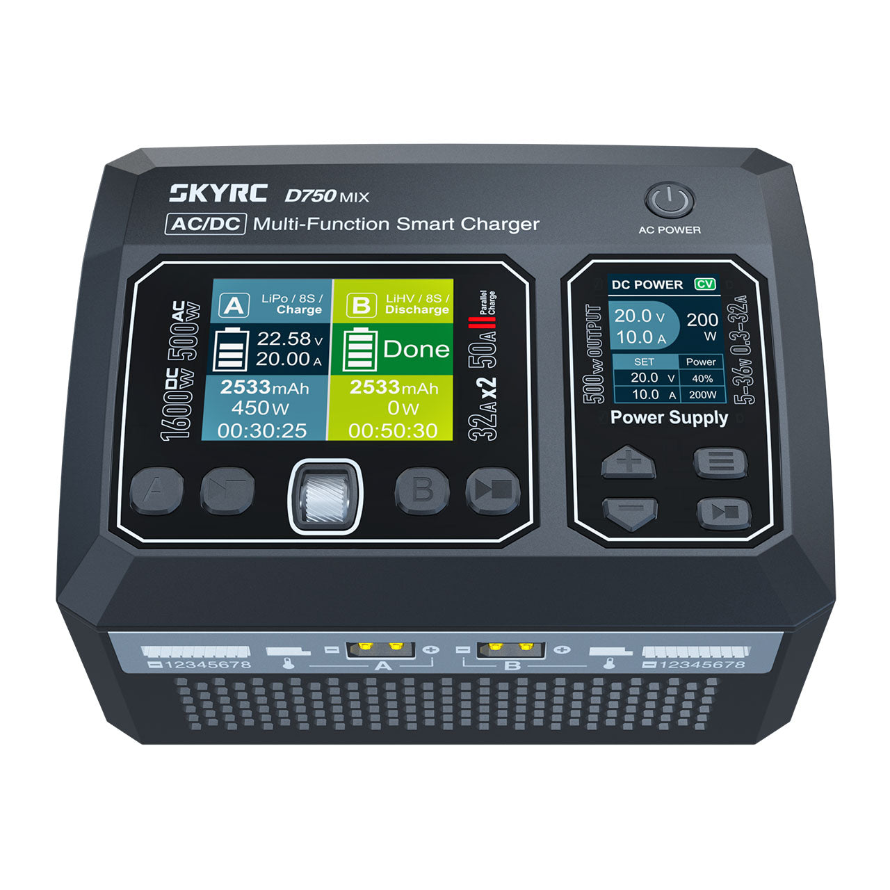 SkyRc D750 Mix Lipo Charger 1-8S 32A 50W AC SK100201-01