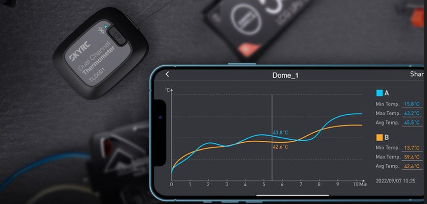 SkyRc Sonde température Thermologger DUO TLD001