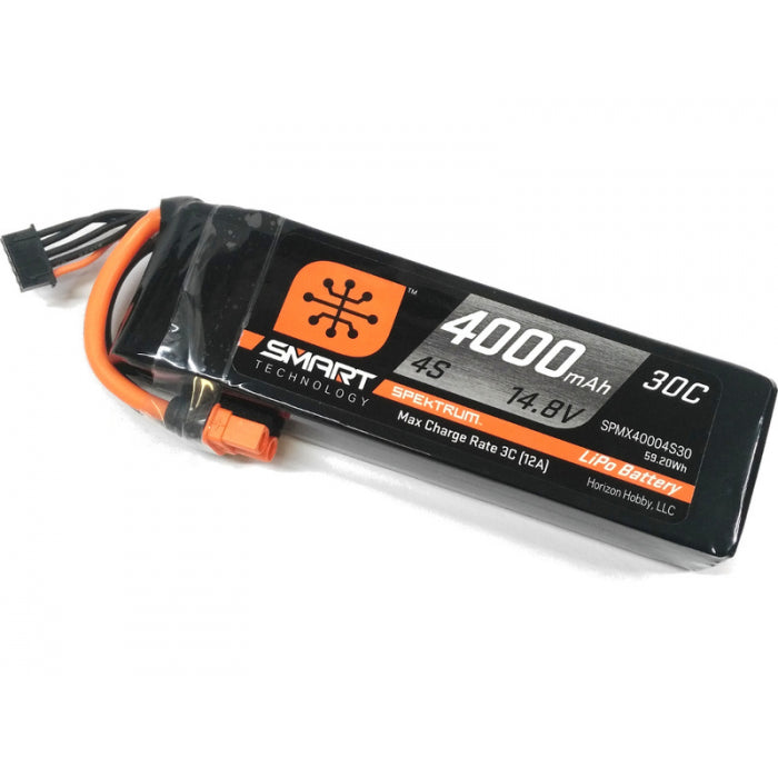 Spektrum Accu lipo Smart 14.8v 4000mah 30C IC3