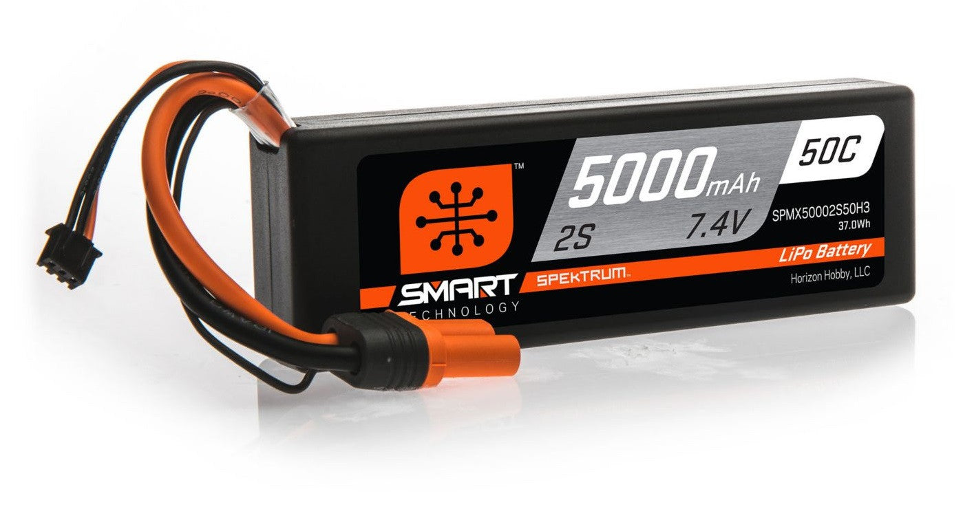 Spektrum Accu lipo Smart 7.4v 5000mah 50C IC3