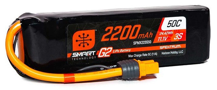 Spektrum Accu lipo Smart G2 3S 11.1v 2200mah 50C IC3