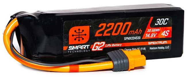 Spektrum Accu lipo Smart G2 4S 14.8v 2200mah 30C IC3