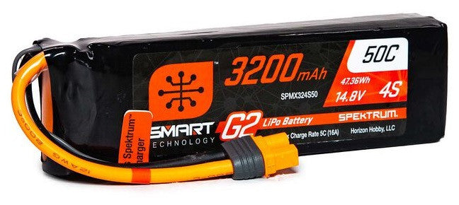 Spektrum Accu lipo Smart G2 4S 14.8v 3200mah 50C IC3