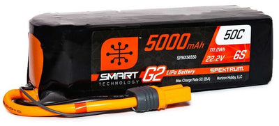 Spektrum Accu lipo Smart G2 6S 22.2v 5000mah 50C IC5