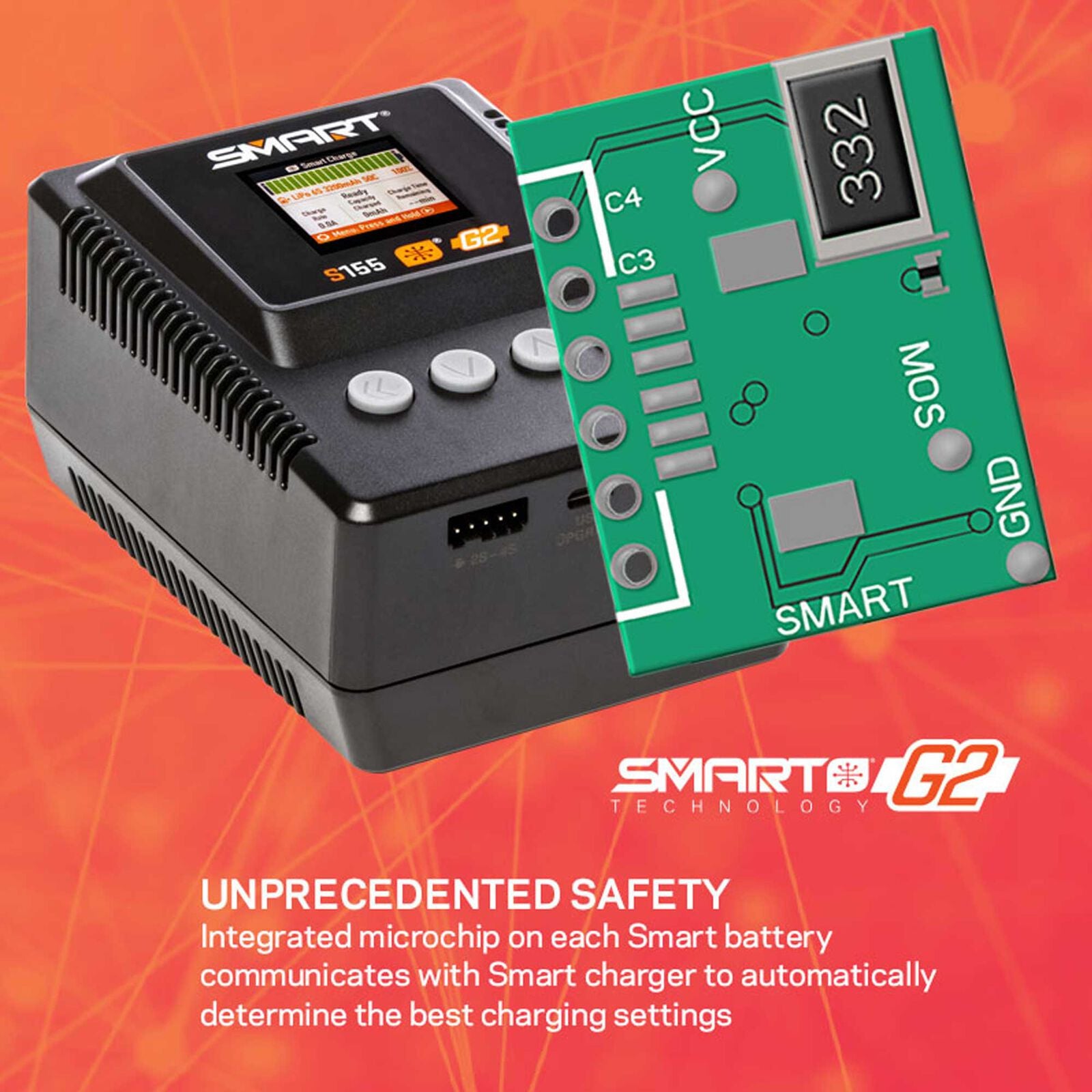 Spektrum Chargeur Smart G2 S155 55W AC