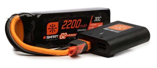 Spektrum Combo Charger Smart S120 + Lipo Smart G2 11.1v 2200mah 30C IC Spektrum Combo Charger Smart S120 + Lipo Smart G2 11.1v 2200mah 30C IC