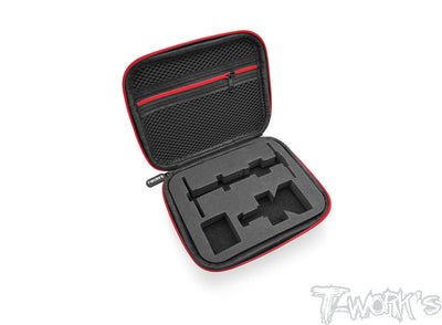 T-Work's Boite "Hardcase" Carbone pour Outil Roulements REDS TT-075-L-R
