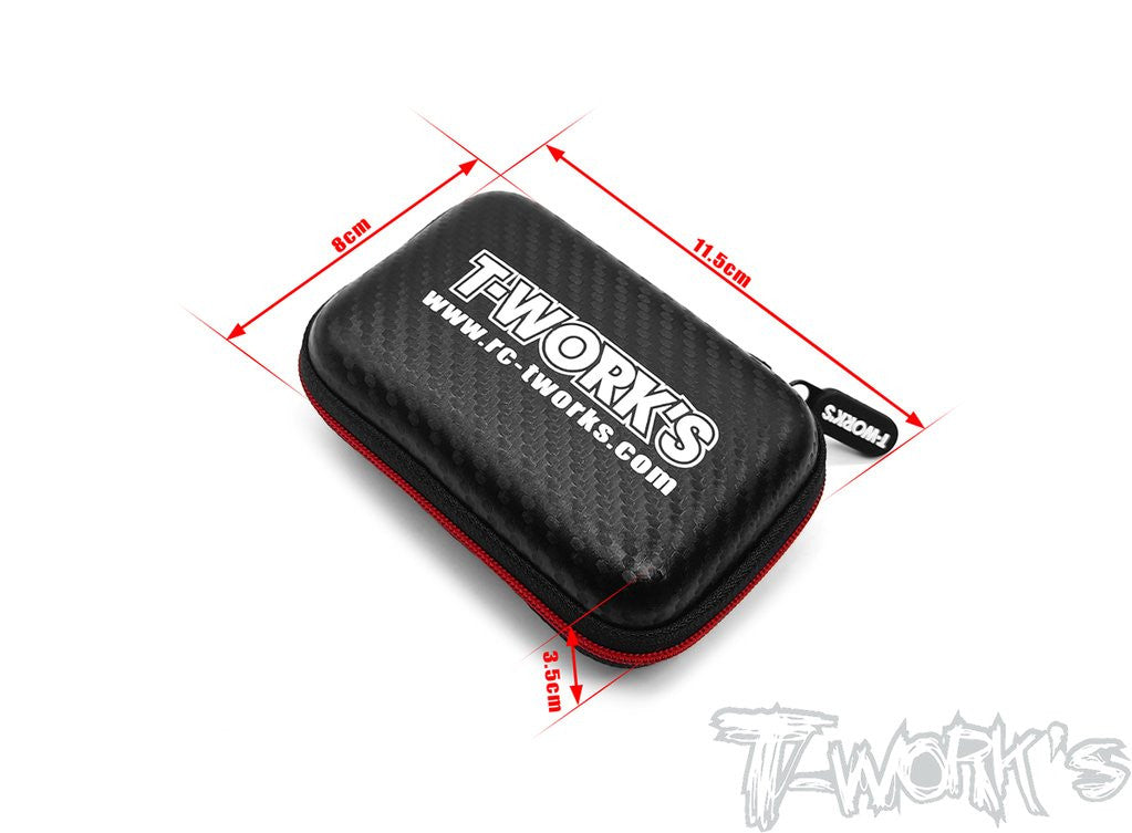 T-Work's Boite pour Accessoires "Hardcase" Carbone (S) TT-075-D