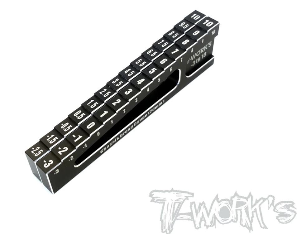T-Work's Gauge ALuminium pour Droop 20mm (2pcs) TT-055