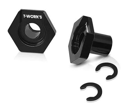 T-Work's Hexagone 6mm Aluminium (x2) X4 TE-231-X4