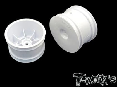 T-Work's Jantes Arrières 2.2" 12mm Blanches (x2) TE-218-CW