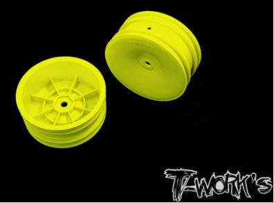 T-Work's Jantes Avant 2wd 2.2" 12mm Jaunes (x2) TE-218-AY