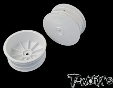 T-Work's Jantes Avant 4wd 2.2" 12mm Blanches (x2) TE-218-BW