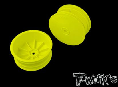 T-Work's Jantes Avant 4wd 2.2" 12mm Jaunes (x2) TE-218-BY