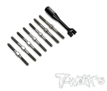 T-Work's Kit Biellettes à Pas Inversé Titane B74.1 TB-221