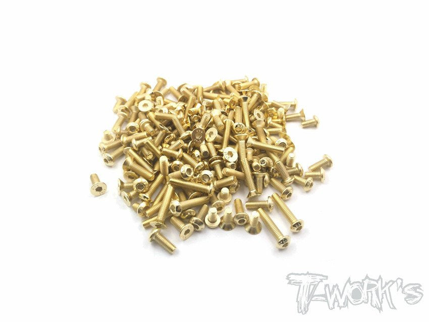 T-Work's Kit complet de Vis Acier Nitride Doré HB E817 TGSS-E817