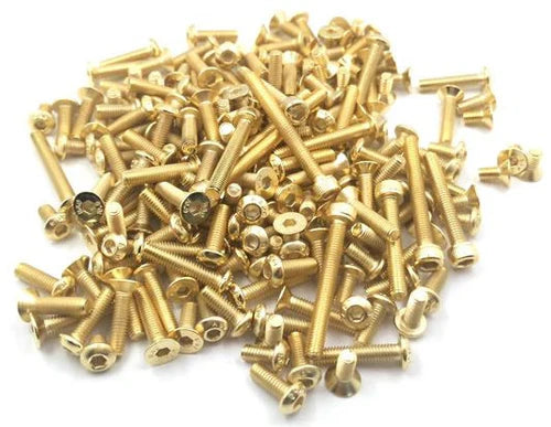 T-Work's Kit complet de Vis Acier Nitride Doré Mugen MBX8R Eco GSS-MBX8RECO