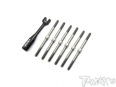 T-Work's Kit de Biellettes Titane + Clés XB2 Carpet TB173