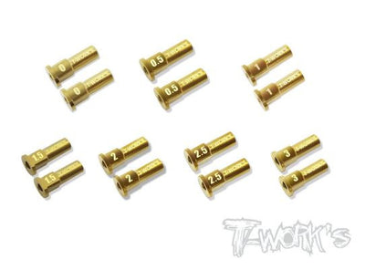 T-Work's Kit Insert de Chasse Bronze (x7 Paire) MP10 TO-275