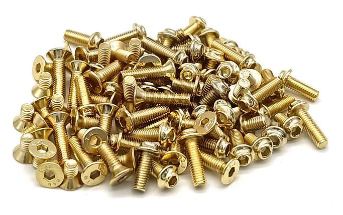 T-Work's Kit visserie Nitride Doré (138Pcs) XB4C 23 GSS-XB4C-23