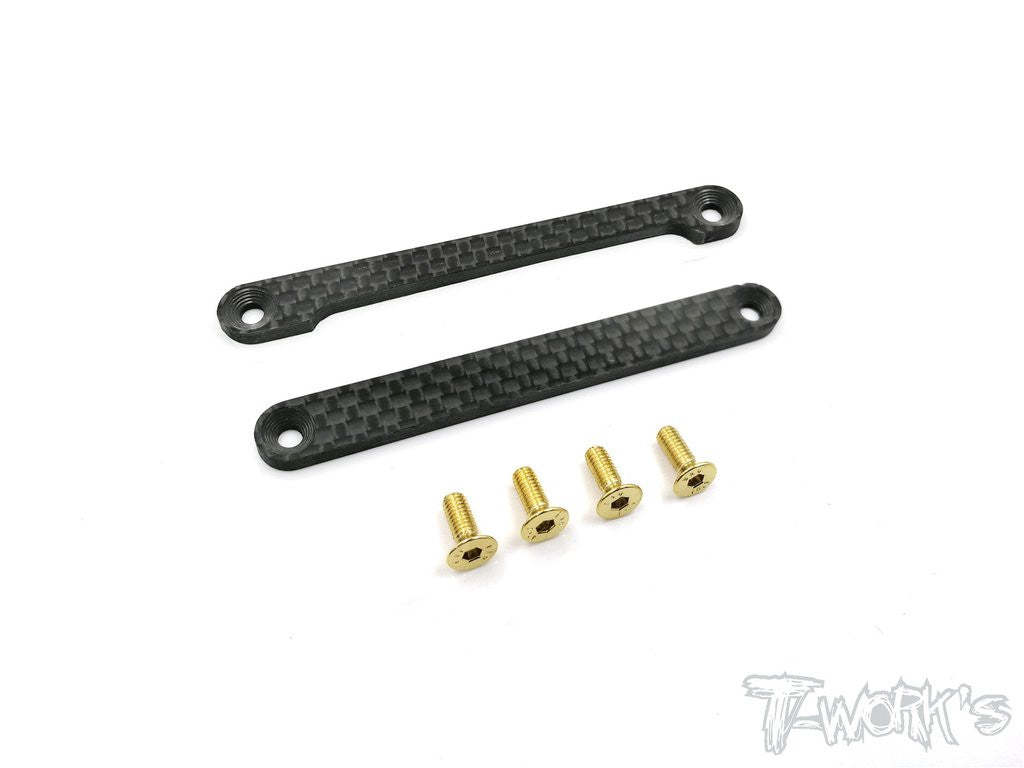 T-Work's Plaque Carbone pour Bavettes MBX-8 (x2) TO-252-MBX8