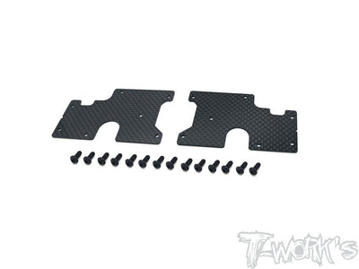 T-Work's Renforts Triangles Carbone Arrière Inférieur Serpent SRX8 TO-246-SRX8-RL