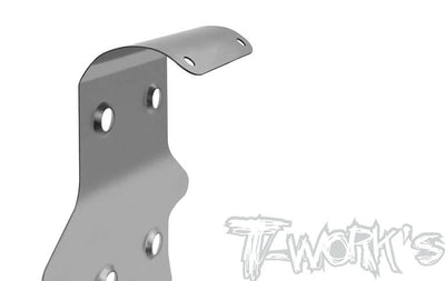 T-Work's Sabot de Protection de Châssis Inox (x2) MBX8R TO-235-MBX8R