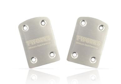 T-Work's Sabot de Protection Chassis Inox X-Ray (x2) XB-4 TO220XB4