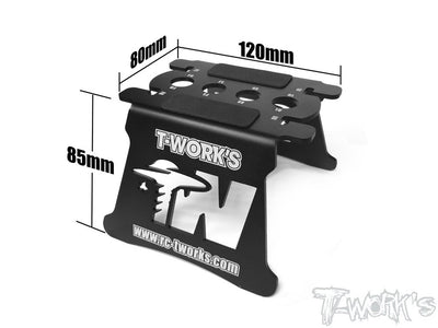 T-Work's Stand Aluminium pour Buggy 1/8 TT017